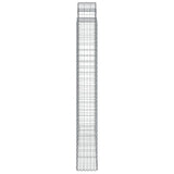 Cesti Gabbioni ad Arco 5 pz 200x30x220/240 cm Ferro Zincato