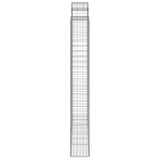 Cesti Gabbioni ad Arco 9 pz 200x30x220/240 cm Ferro Zincato