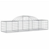 Cesti Gabbioni ad Arco 5 pz 200x50x40/60 cm Ferro Zincato