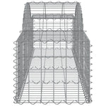 Cesti Gabbioni ad Arco 40 pz 200x50x40/60 cm Ferro Zincato