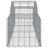 Cesti Gabbioni ad Arco 40 pz 200x50x40/60 cm Ferro Zincato