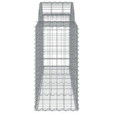 Cesti Gabbioni ad Arco 3 pz 200x50x80/100 cm Ferro Zincato