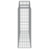 Cesti Gabbioni ad Arco 11 pz 200x50x120/140 cm Ferro Zincato