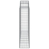 Cesti Gabbioni ad Arco 30 pz 200x50x160/180 cm Ferro Zincato
