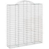 Cesti Gabbioni ad Arco 3 pz 200x50x220/240 cm Ferro Zincato