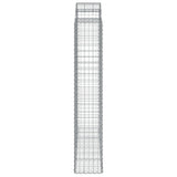 Cesti Gabbioni ad Arco 5 pz 200x50x220/240 cm Ferro Zincato
