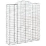 Cesti Gabbioni ad Arco 14 pz 200x50x220/240 cm Ferro Zincato