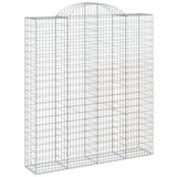Cesti Gabbioni ad Arco 15 pz 200x50x220/240 cm Ferro Zincato