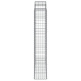 Cesti Gabbioni ad Arco 15 pz 200x50x220/240 cm Ferro Zincato