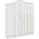 Cesti Gabbioni ad Arco 18 pz 200x50x220/240 cm Ferro Zincato