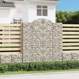 Cesti Gabbioni ad Arco 18 pz 200x50x220/240 cm Ferro Zincato