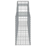 Cesti Gabbioni ad Arco 5 pz 300x30x60/80 cm Ferro Zincato
