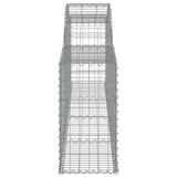 Cesti Gabbioni ad Arco 7 pz 300x30x60/80 cm Ferro Zincato