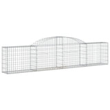 Cesti Gabbioni ad Arco 17 pz 300x30x60/80 cm Ferro Zincato