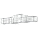 Cesti Gabbioni ad Arco 5 pz 300x50x40/60 cm Ferro Zincato