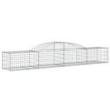 Cesti Gabbioni ad Arco 7 pz 300x50x40/60 cm Ferro Zincato