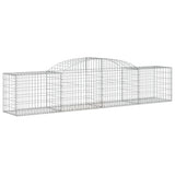 Cesti Gabbioni ad Arco 3 pz 300x50x60/80 cm Ferro Zincato