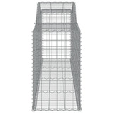 Cesti Gabbioni ad Arco 11 pz 300x50x80/100 cm Ferro Zincato