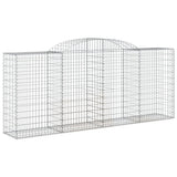 Cesti Gabbioni ad Arco 9 pz 300x50x120/140 cm Ferro Zincato