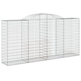 Cesti Gabbioni ad Arco 9 pz 300x50x140/160 cm Ferro Zincato