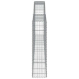 Cesti Gabbioni ad Arco 9 pz 400x30x120/140 cm Ferro Zincato