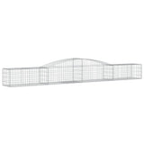 Cesti Gabbioni ad Arco 15 pz 400x50x40/60 cm Ferro Zincato