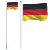 Asta e Bandiera Germania 6,08 m Alluminio