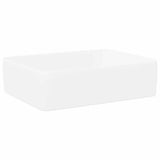Lavandino Bianco 48x37x13 cm in Ceramica Rettangolare