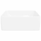 Lavandino Bianco 48x37x13 cm in Ceramica Rettangolare