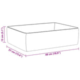Lavandino Bianco 48x37x13 cm in Ceramica Rettangolare