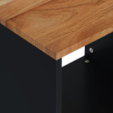 Tavolino da Soggiorno 40x31x46 cm Massello Acacia e truciolato