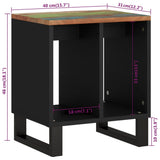 Tavolino 40x31x46 cm Legno Massello Recupero e truciolato