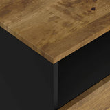 Comodino 50x33x62cm Legno Massello di Mango e Legno truciolato