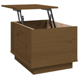 Tavolino da Salotto ambra 40x50x35 cm Legno Massello di Pino