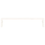 Supporto per Monitor Bianco 50x27x10 cm Legno Massello di Pino