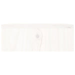 Supporto per Monitor Bianco 100x27x10 cm Legno Massello di Pino