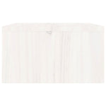 Supporto per Monitor Bianco 100x27x15 cm Legno Massello di Pino