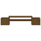 Supporto per Monitor ambra 70x27,5x15 cm Legno Massello di Pino