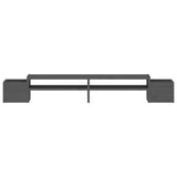 Supporto per Monitor Grigio100x27,5x15cm Legno Massello di Pino