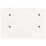 Supporto per Monitor Bianco 50x24x16 cm Legno Massello di Pino