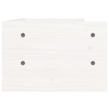 Supporto per Monitor Bianco 50x24x16 cm Legno Massello di Pino