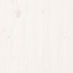 Supporto per Monitor Bianco 50x24x16 cm Legno Massello di Pino