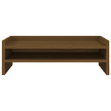 Supporto per Monitor ambra 50x24x16 cm Legno Massello di Pino