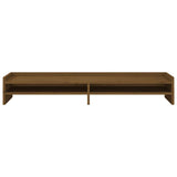 Supporto per Monitor ambra 100x24x16 cm Legno Massello di Pino