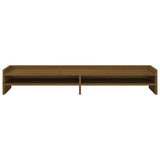 Supporto per Monitor ambra 100x24x16 cm Legno Massello di Pino