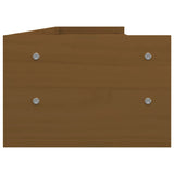 Supporto per Monitor ambra 100x24x16 cm Legno Massello di Pino