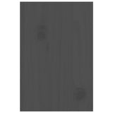 Supporto per Monitor Grigio 81x20x30 cm Legno Massello di Pino