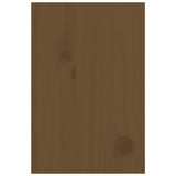 Supporto per Monitor ambra 81x20x30 cm Legno Massello di Pino