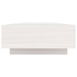 Supporto per Monitor Bianco 100x27x14 cm Legno Massello di Pino