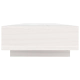Supporto per Monitor Bianco 100x27x14 cm Legno Massello di Pino
